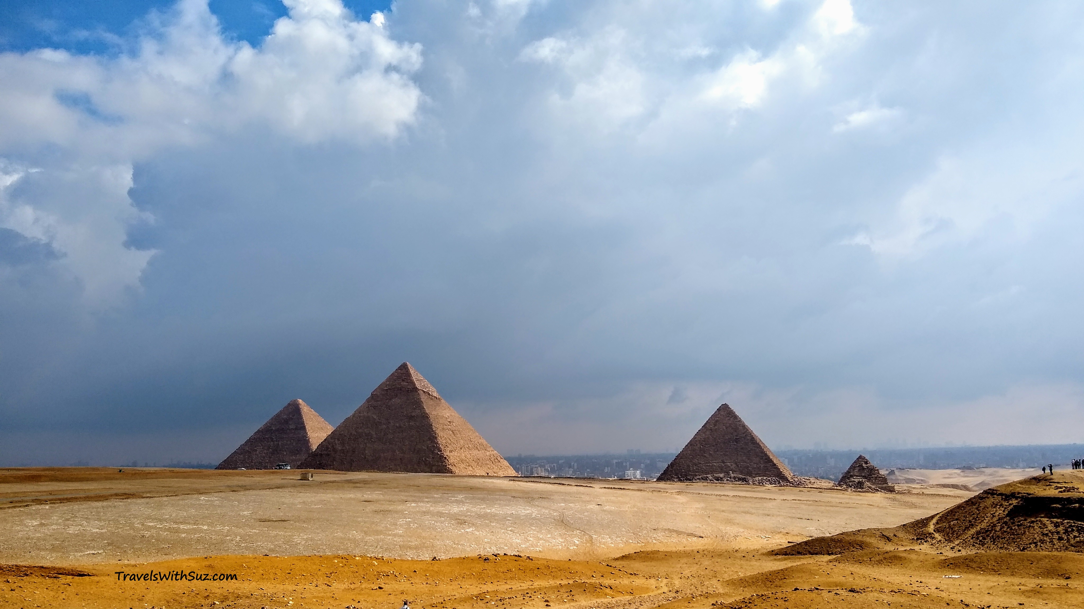 Pyramids on the Giza Plateau in Egypt