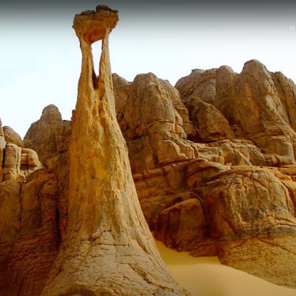 exotic rock formations in the desert of Algeria - TravelsWithSuz.com