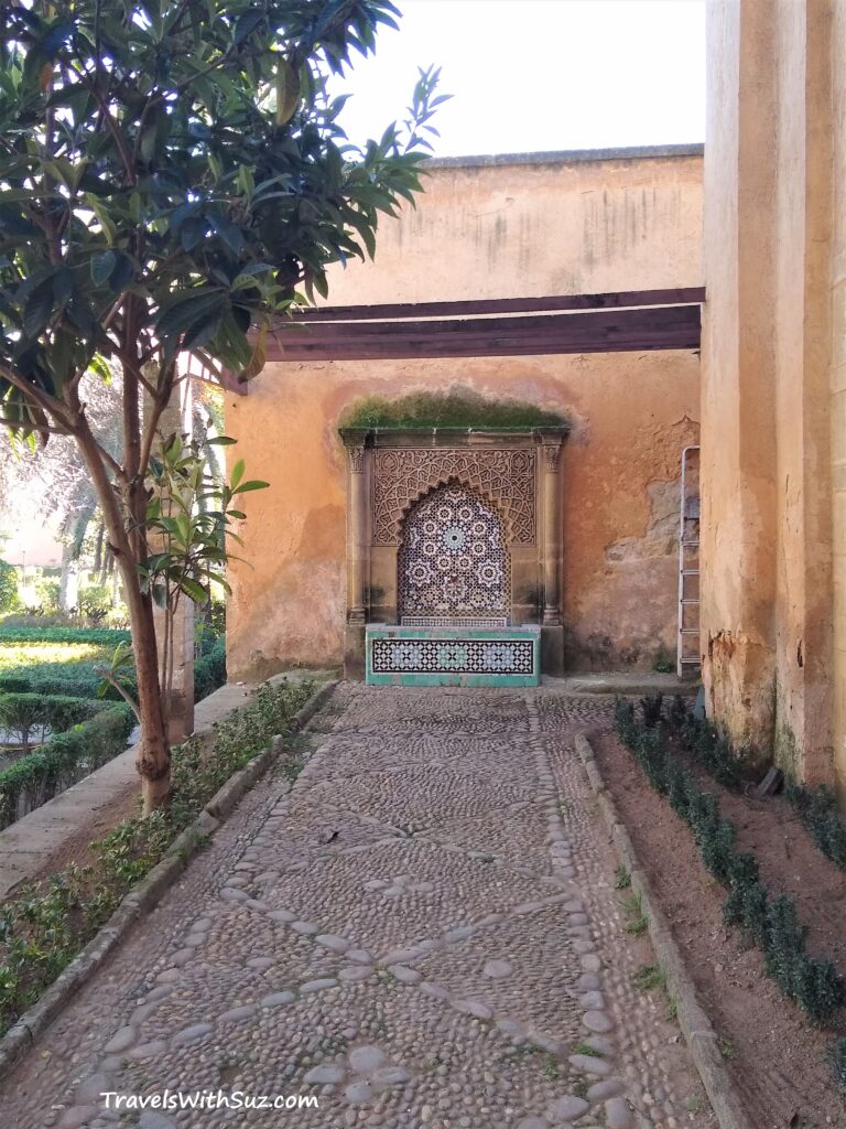 Fountain in the Andalusian Gardens, Rabat Morocco