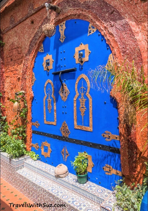 Blue arched door-Kasbah of the Udayas-Rabat, Morocco