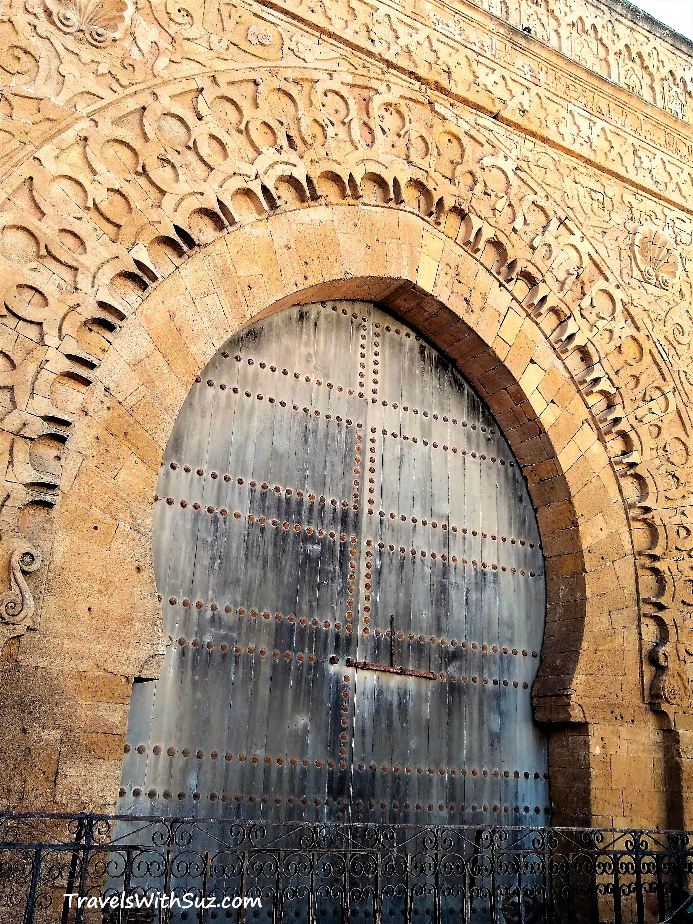 large, arched doorway in Rabat, Morocco's kasbah