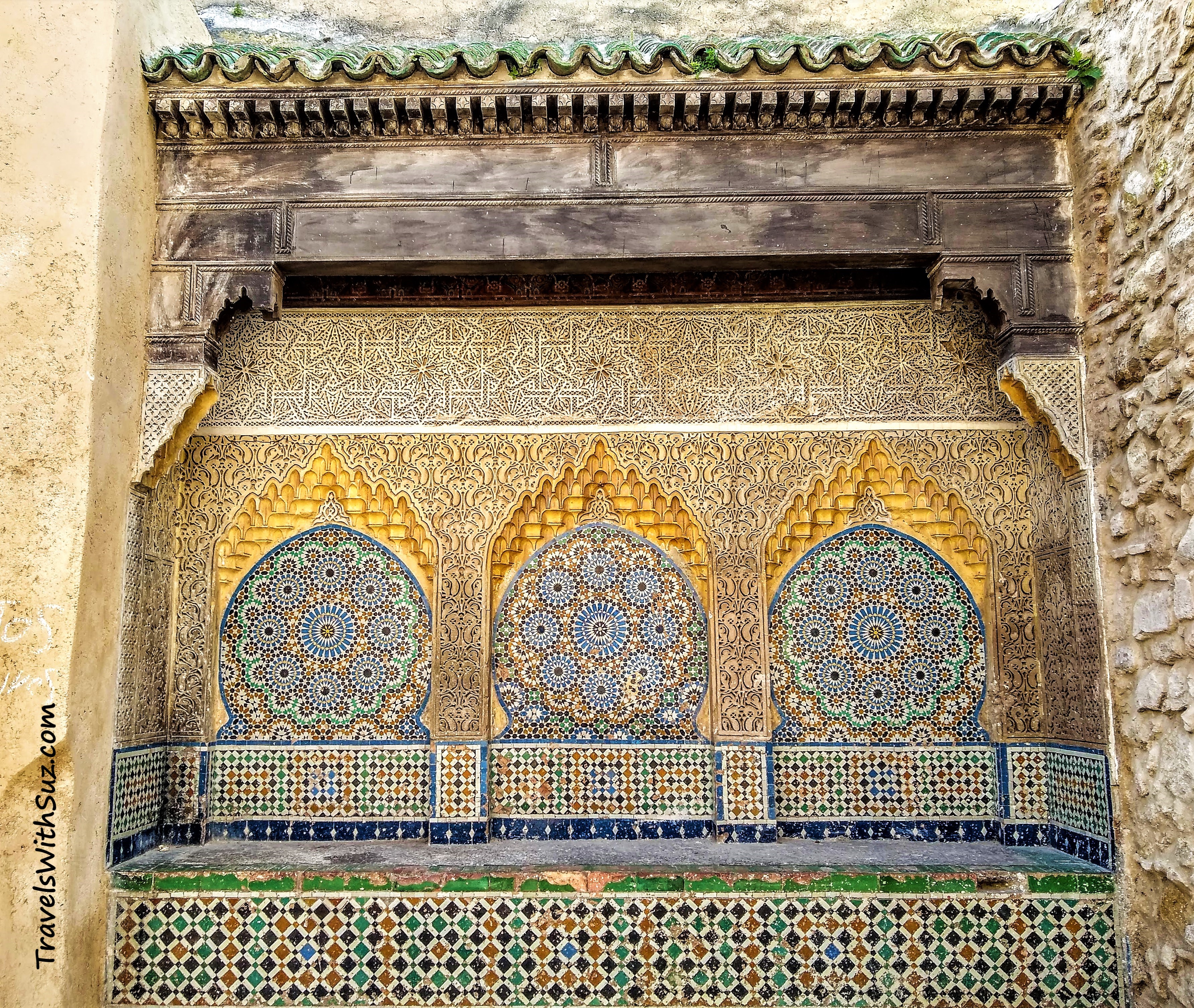 beautiful ornate fountain in Tangier