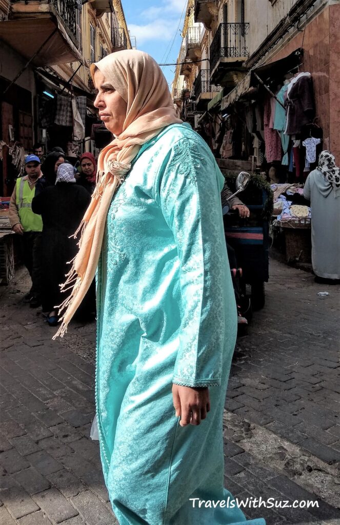 woman in the Tangier Medina, Morocco
