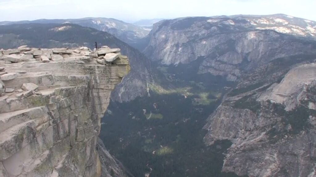 View from the top of Half Dome