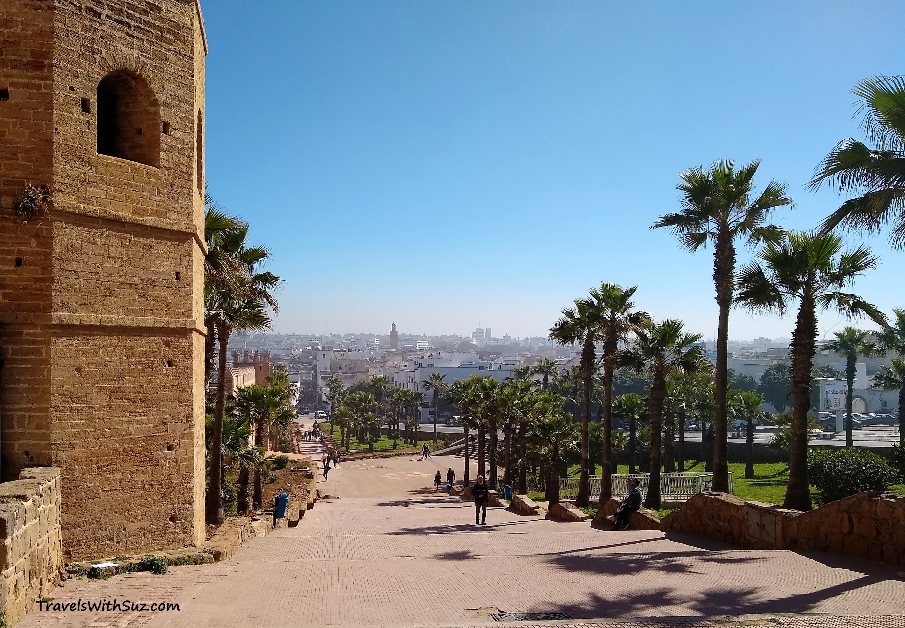 view from the Andalusian Gardens in Rabat, Morocco