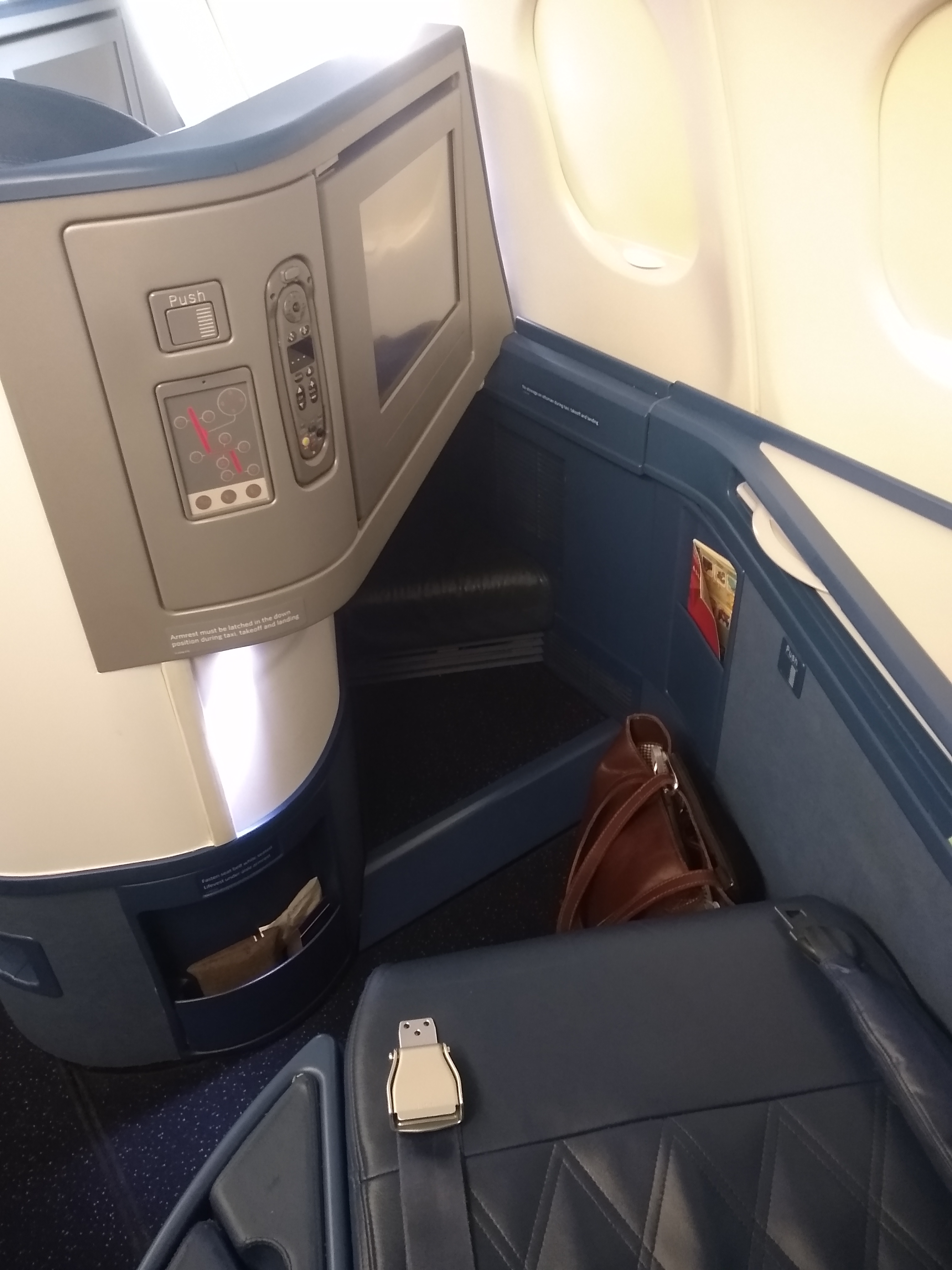 Delta One seat - TravelsWithSuz.com