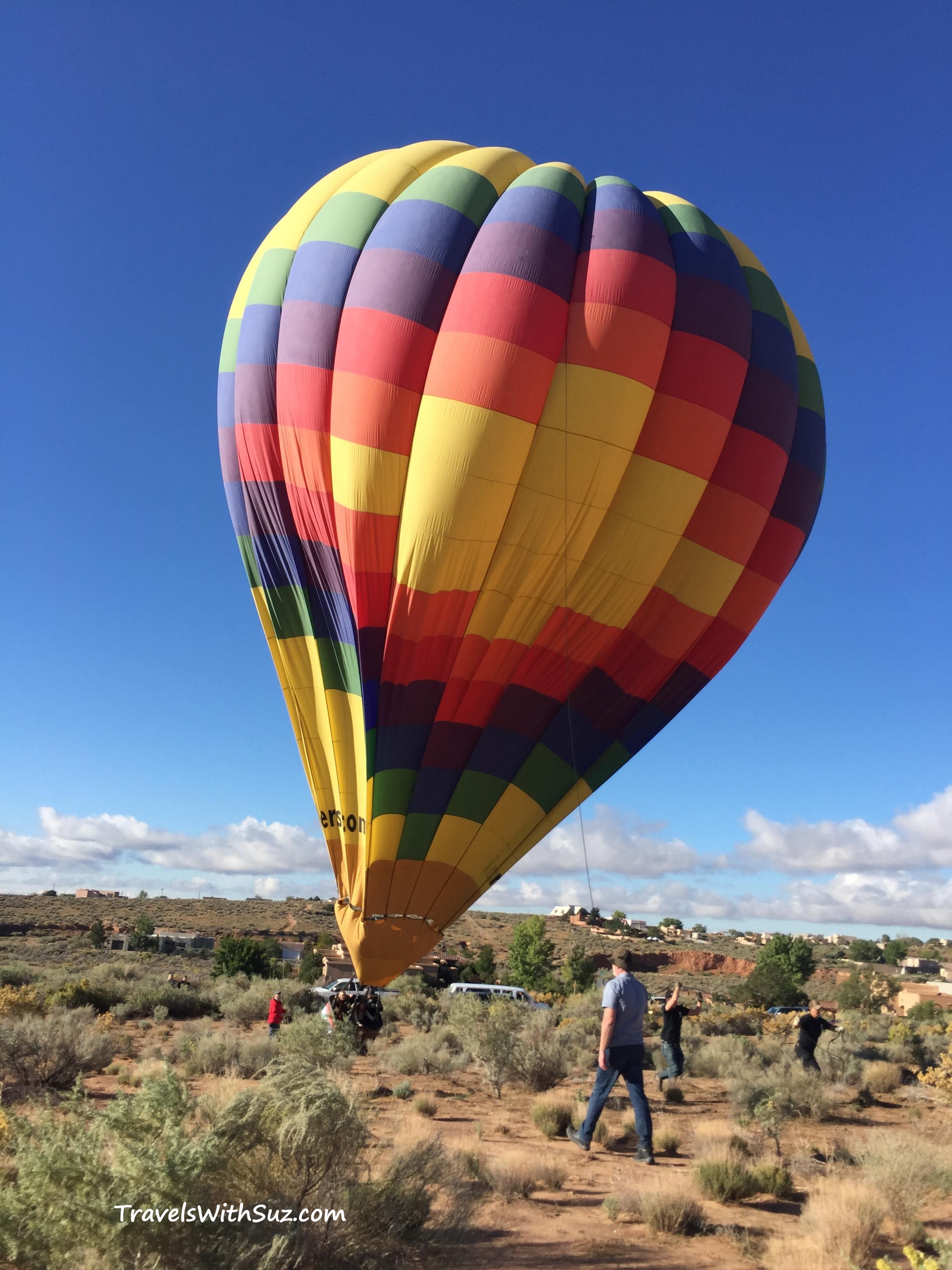 going soft - Albuquerque International Balloon Fiesta - TravelsWithSuz.com