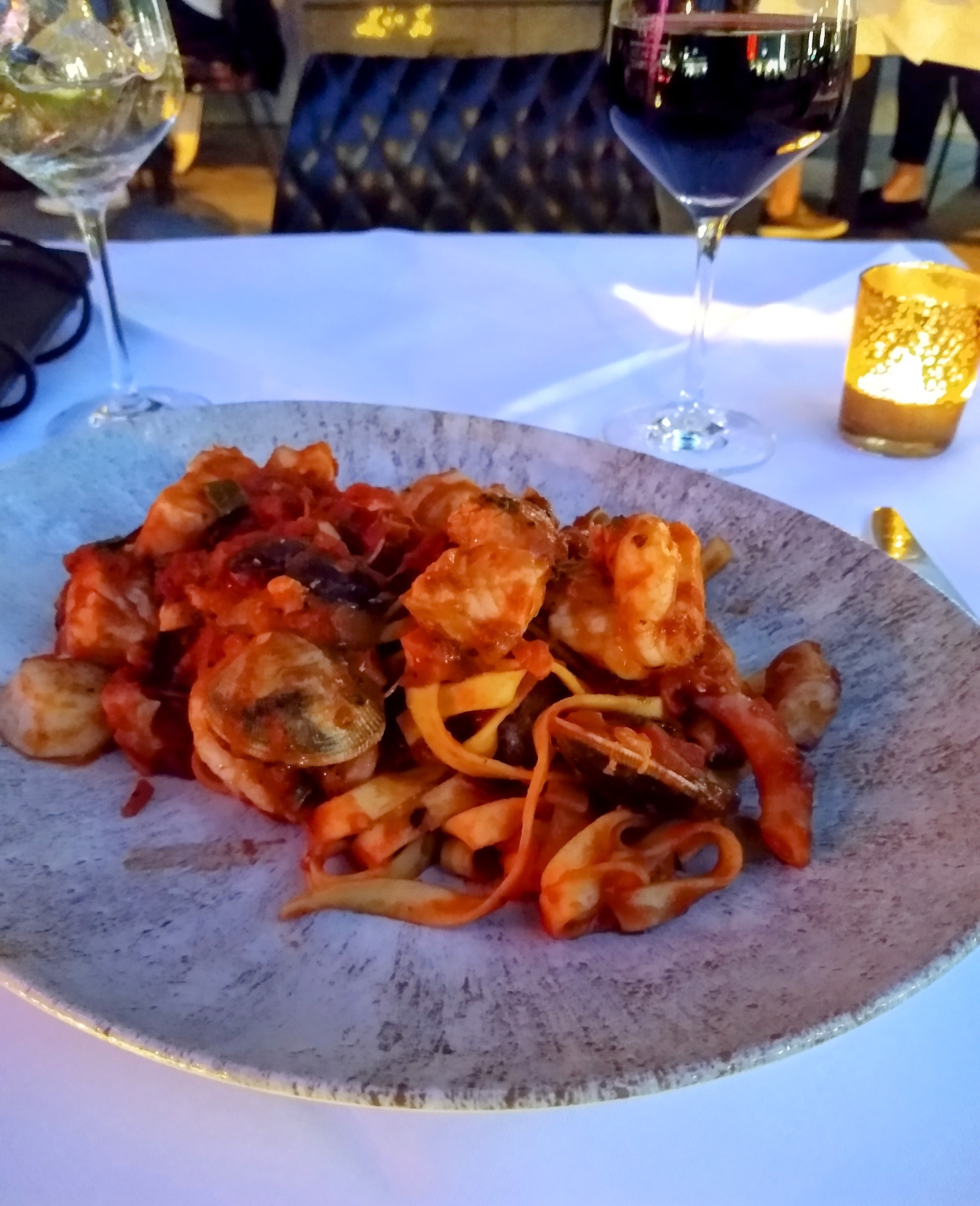 Little Italy Restaurant, Wiesbaden- tagliatelle with shellfish