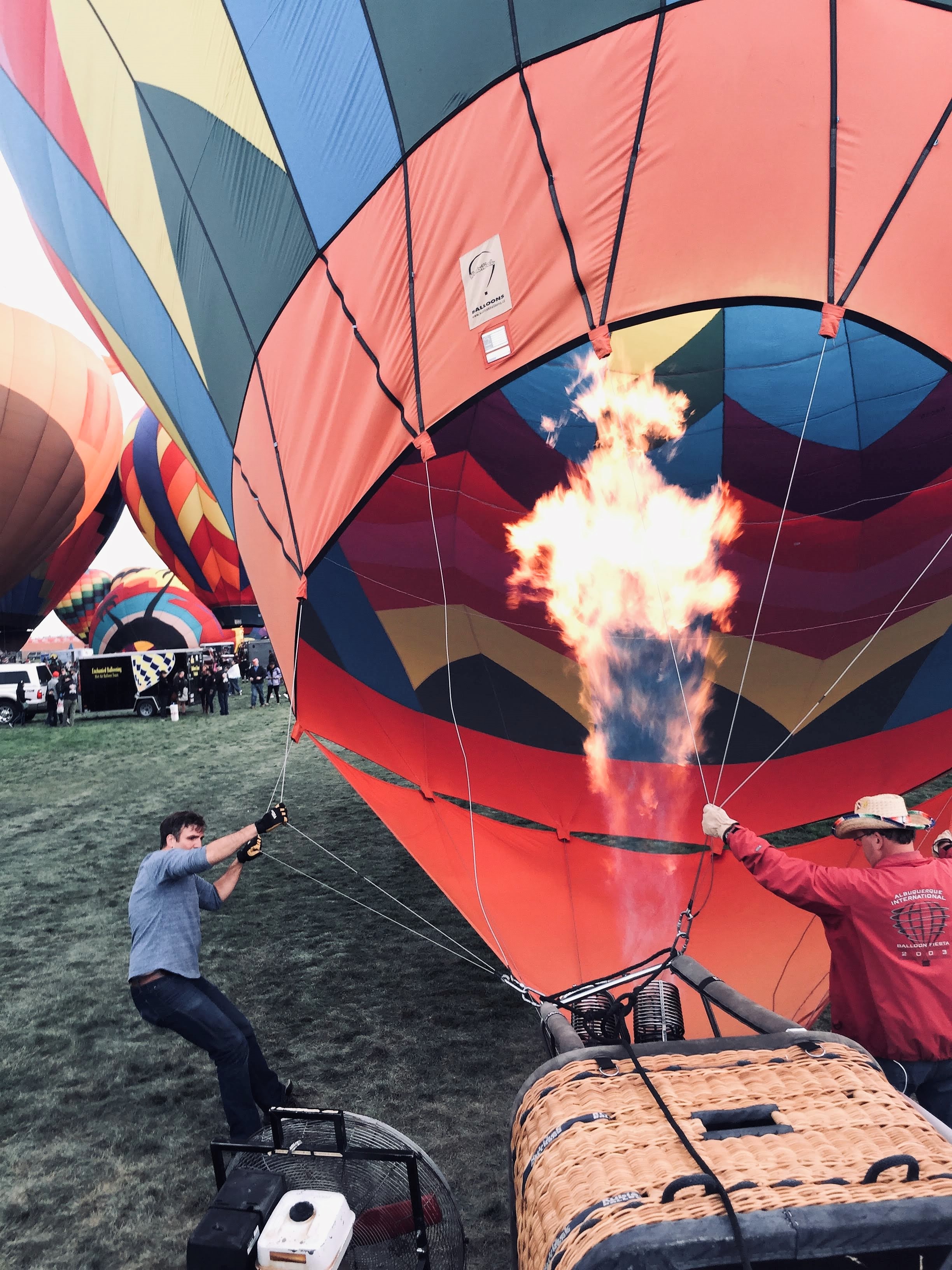 going hot - Albuquerque International Balloon Fiesta - TravelsWithSuz.com